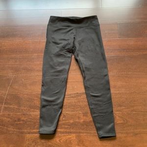 Athleta black fleece-lined leggings - size Medium